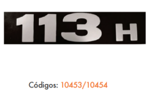 LETREIRO LATERAL 113H / 113H CROMADO