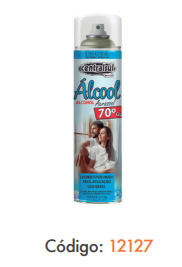 ÁLCOOL SPRAY AEROSOL 400ML