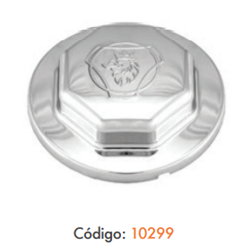 SOBRETAMPA DO CUBO DIANTEIRO GRIFO SCANIA SÉRIE 5 CROMADA