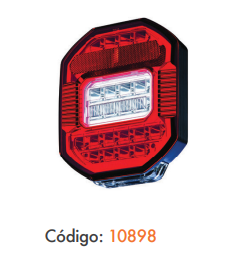 LANTERNA TRASEIRA VW LED 2018 SEM VIGIA 12V/24V