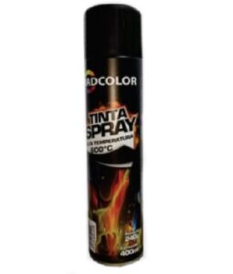 TINTA SPRAY PRETO FOSCO ALTA TEMPERATURA 400ml